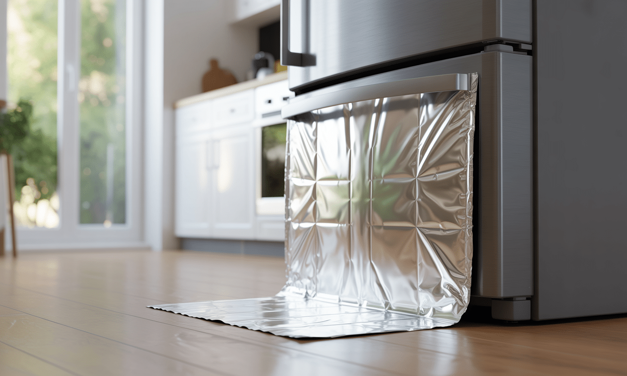 ontdek hoe het plaatsen van een stuk aluminiumfolie achter je koelkast je energieverbruik aanzienlijk kan verlagen en je energierekening kan verminderen.