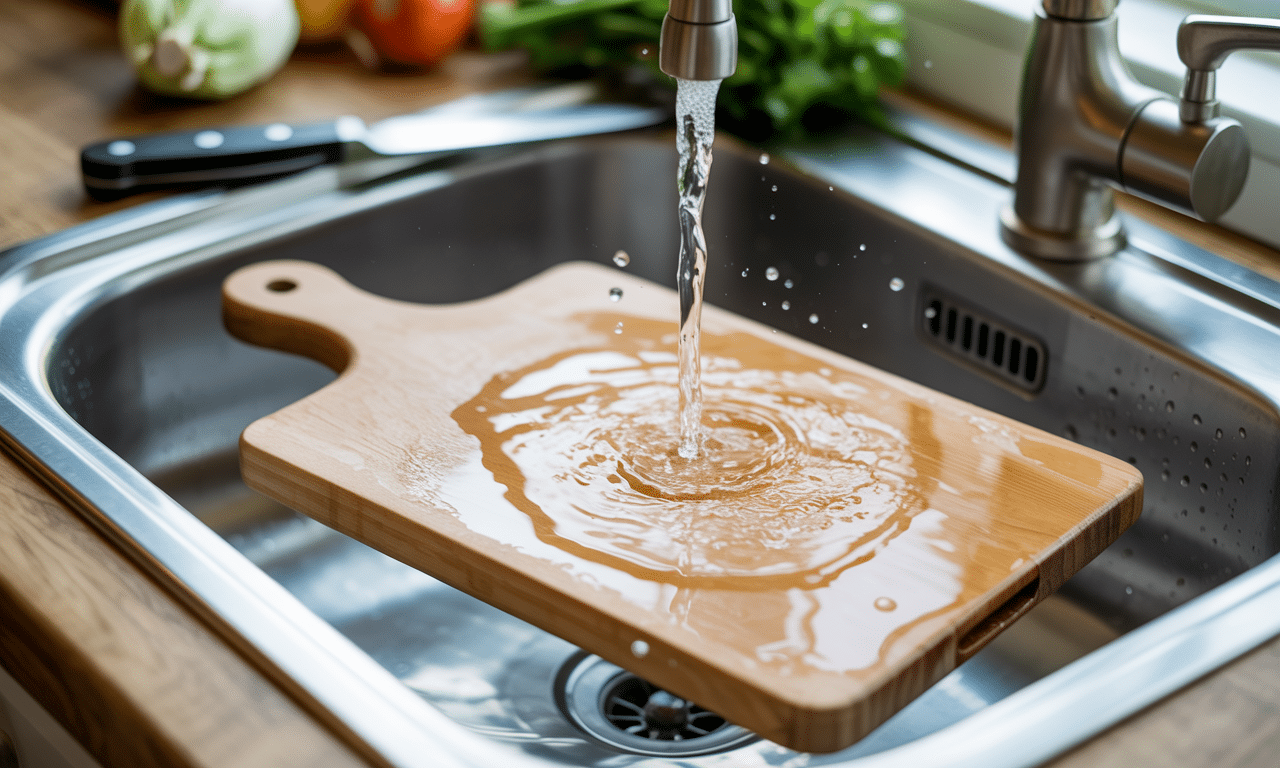 veel mensen spoelen hun snijplank alleen af met water, maar dat is niet voldoende om bacteriën effectief te verwijderen. ontdek de beste methoden voor een schone en veilige keuken.